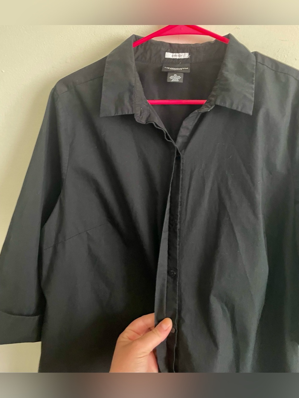 🦨 Liz Claiborne Black Button-Down Women's Shirt 🦨 - Picture 4 of 6